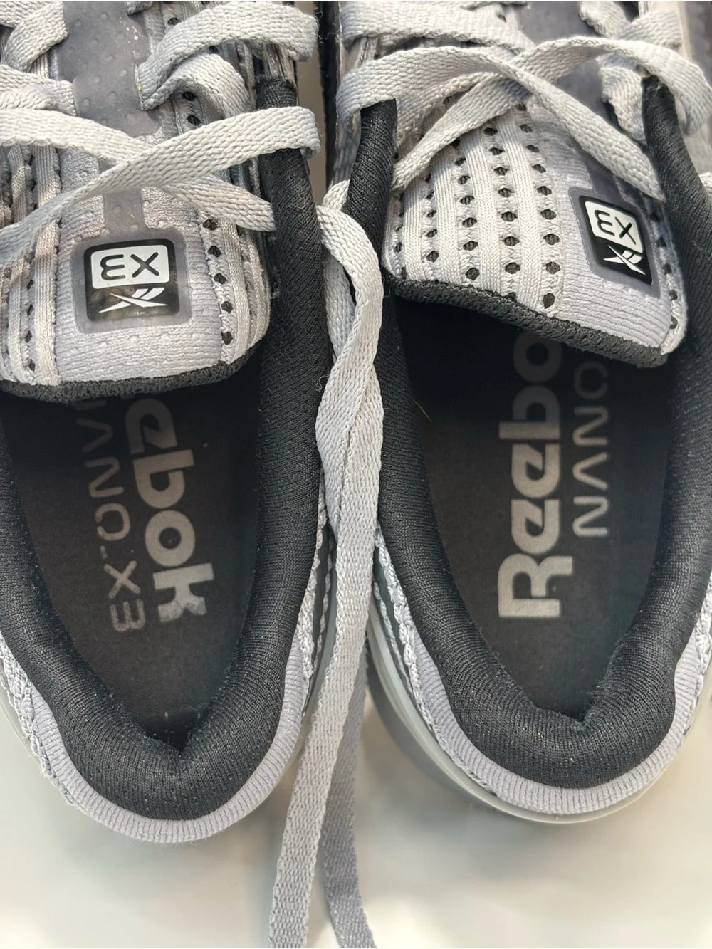 Reebok Nano X3 Shoes Men's Size 9 Cold Grey/Black Mesh Training Sneaker CK11039